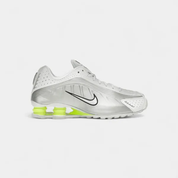 Nike Lage Sneakers Nike Shox R4 White Metallic Silver Volt (Women's) — vergelijk prijzen bij 1 winkel