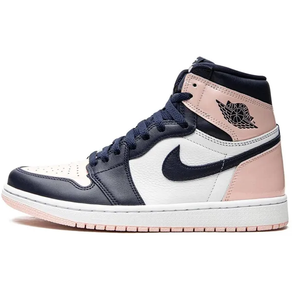 Nike Air Jordan 1 High Wit/Roze/Navy Blue