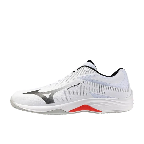 Mizuno Lightning Select Volleybalschoen White Black Fiery Red, vergelijk prijzen bij 1 winkel