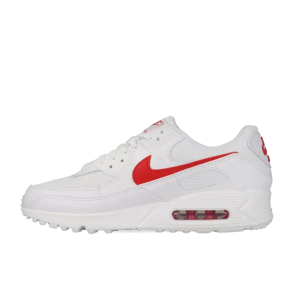 Nike Air Max 90 White University Red Wit, vergelijk prijzen bij 2 winkels