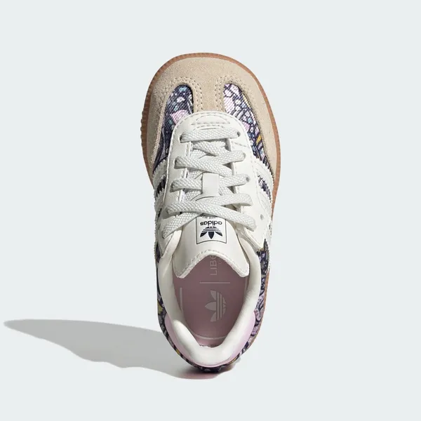 adidas Liberty Samba OG Comfort Closure Elastic Lace Core White/Orchid Fusion/Gum, foto 3 van 4