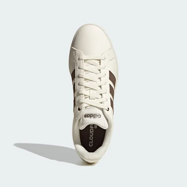 adidas Grand Court Base Core White Earth Strata Gum, foto 2 van 4