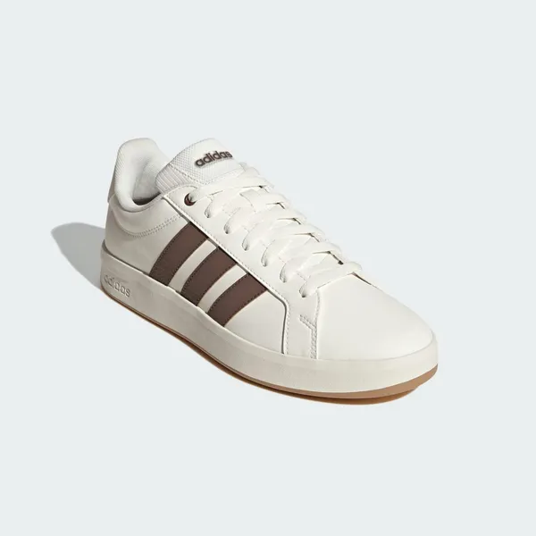 adidas Grand Court Base Core White Earth Strata Gum, foto 4 van 4