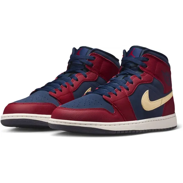 Nike Air Jordan 1 Mid SE Blauw; Rood