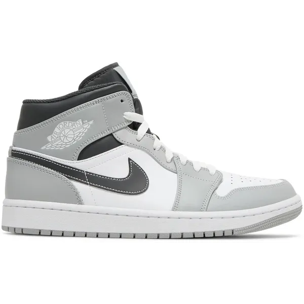 Jordan Jordan 1 Mid Grijs/Wit/Zwart