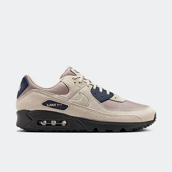 Nike Air Max 90 - Maat 44.5 / US 10.5 - Light Orewood Brown Black - Sneakers Heren - Suede - Doos Zonder Deksel