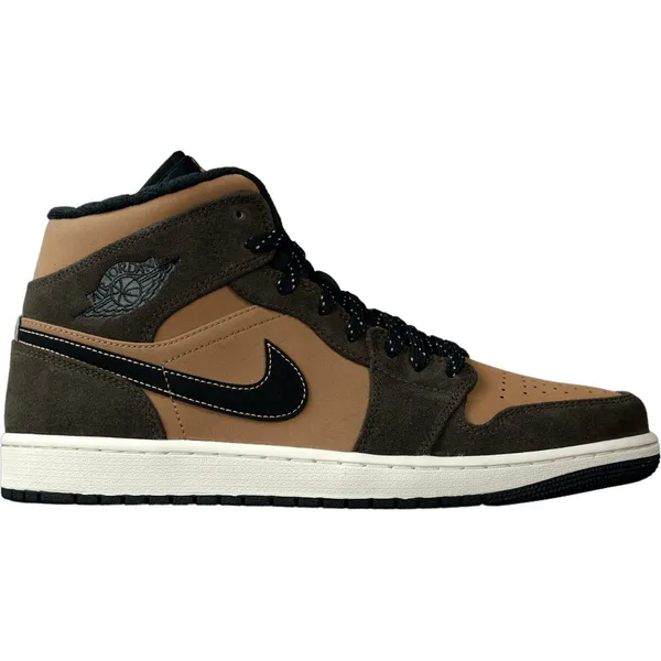 Nike Nike Air Jordan 1 Mid ''Dark Chocolate'' - Herenschoenen - DC7294-200 - 43 - Jordan 1 Mid - Wit/Zwart/Mocha — vergelijk prijzen bij 1 winkel