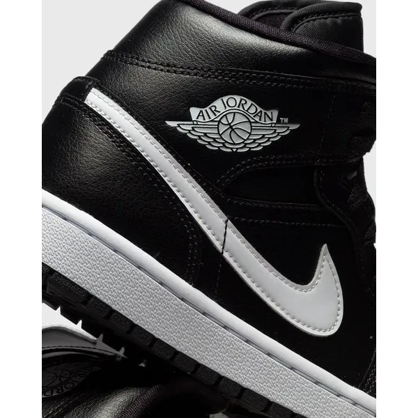 Nike Air Jordan 1 Mid Zwart/Wit, foto 7 van 7