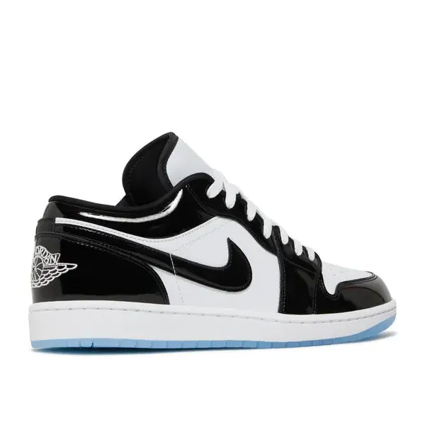 Nike Jordan 1 Low Black/White "Concord", foto 3 van 4