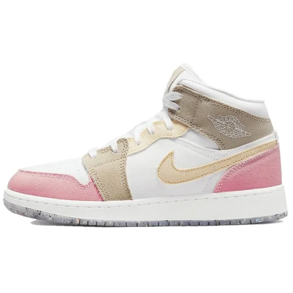 Jordan Jordan Air Jordan 1 Mid White Pink Tan (GS) EUR 37.5 — vergelijk prijzen bij 1 winkel