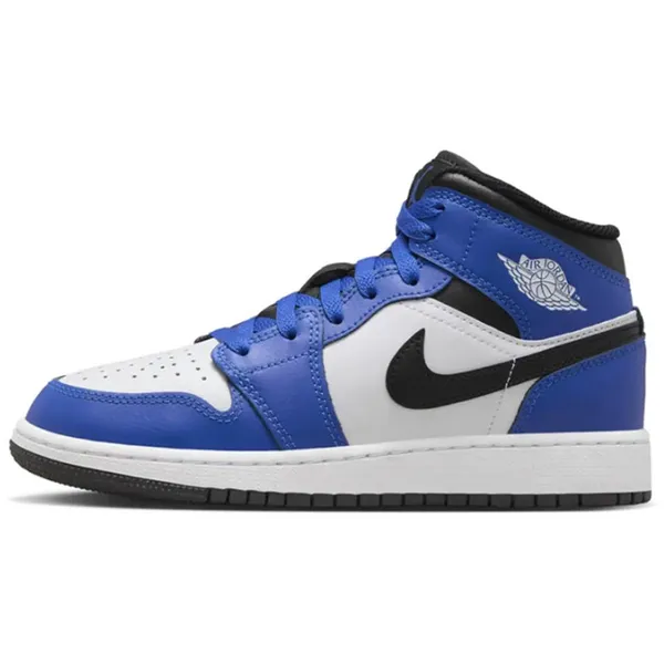 Nike Nike Air Jordan 1 Mid - Kinder - Sneaker - Blauw/Wit/Zwart — vergelijk prijzen bij 1 winkel