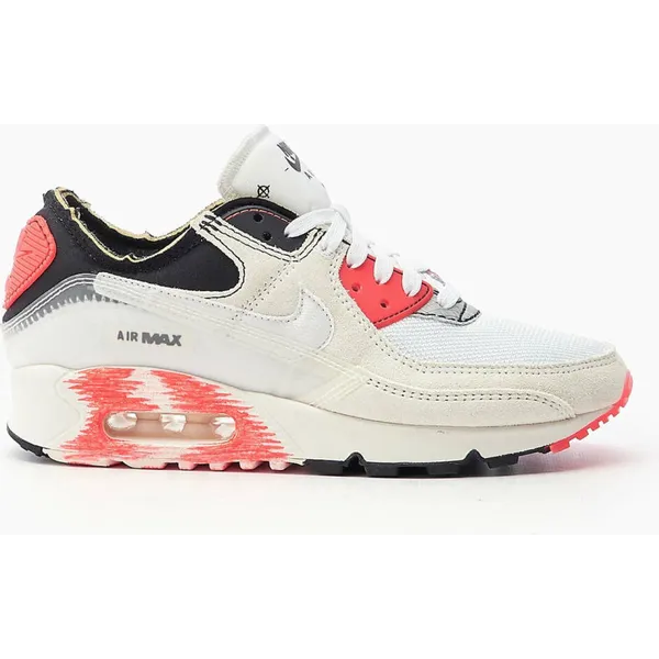 Nike Air Max 90 Wit - Zwart - Bright Crimson