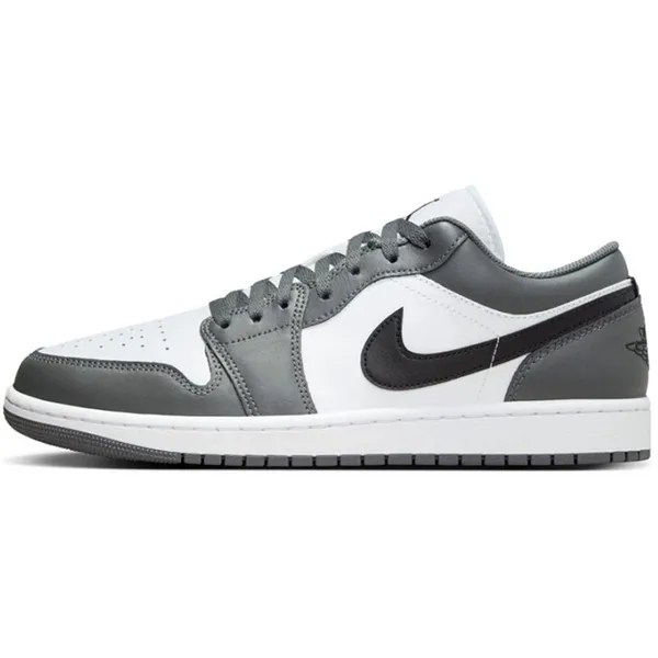 Nike Nike Air Jordan 1 Low - Maat 40 - Grijs / Wit / Zwart - Sneaker Unisex - Doos Zonder Deksel — vergelijk prijzen bij 1 winkel