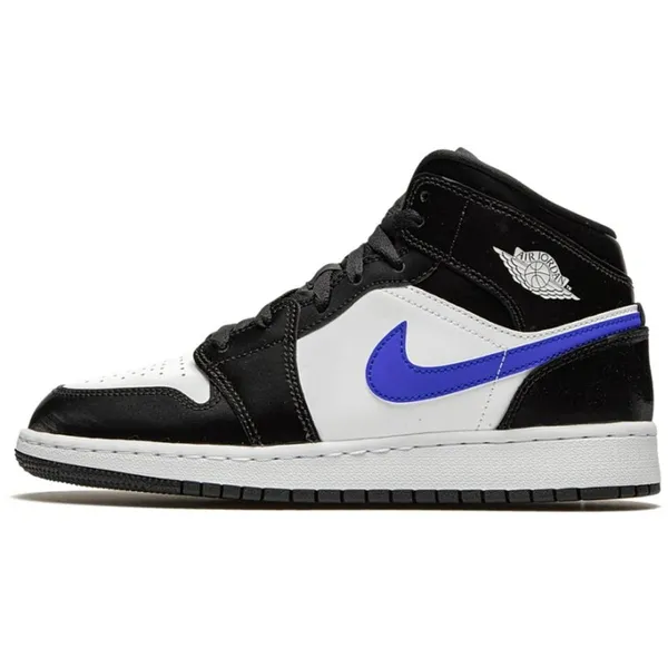 Nike Air Jordan 1 Mid (GS), White/Racer Blue-Black, 554725 084, EUR 35.5