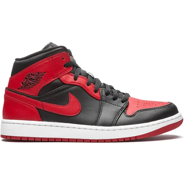Jordan Air Jordan 1 Mid Black/Gym Red-White Banned