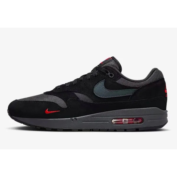 Nike Air Max 1 Zwart/Grijs/Rood