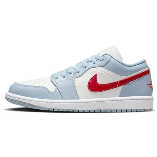 Jordan Nike Air Jordan 1 Low Blue Whisper Dune Red (Maat 44 / US 11,5)