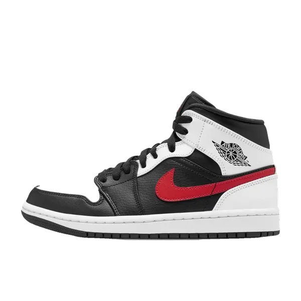 Nike Air Jordan 1 Mid Black/Chile Red-White, vergelijk prijzen bij 1 winkel