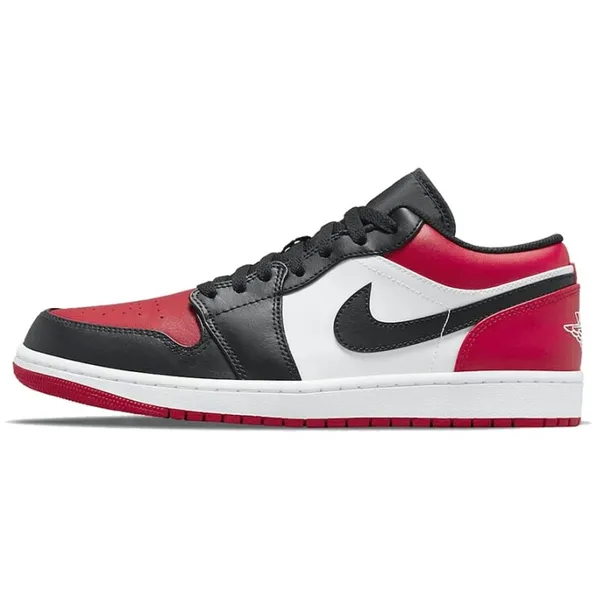 Nike Jordan 1 Low Wit/Rood/Zwart