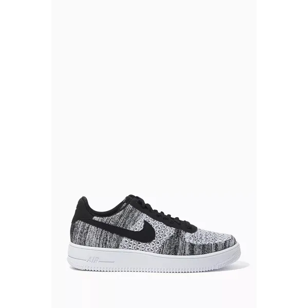Nike Air Force 1 '07 Flyknit Black Pure Platinum Zwart/Grijs/Wit, foto 2 van 2