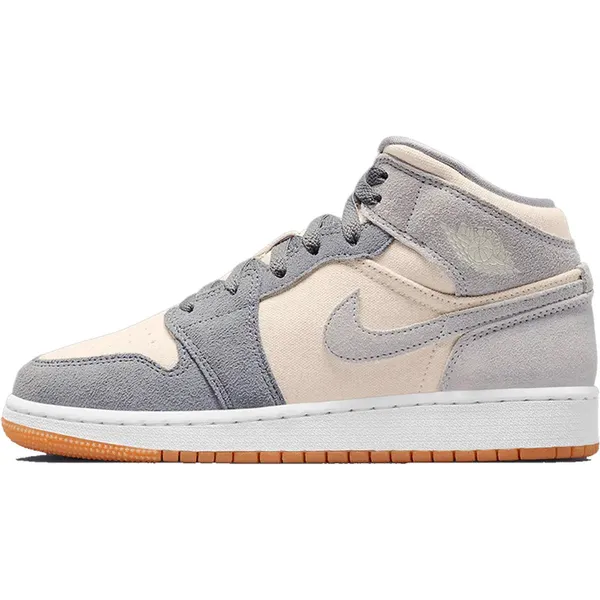 Jordan Jordan Air Jordan 1 Mid SE Coconut Milk Particle Grey (GS) — vergelijk prijzen bij 1 winkel