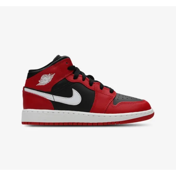 Nike Jordan 1 Mid Rood/Zwart/Wit
