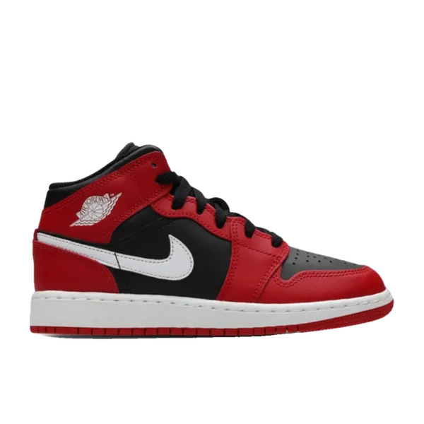Nike Air Jordan 1 Mid Rood/Zwart/Wit, vergelijk prijzen bij 1 winkel