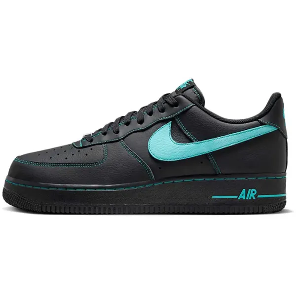 Nike Air Force 1 Low Zwart Blue Green