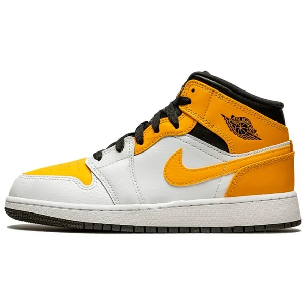 Nike Air Jordan 1 Mid White/University Gold/Black