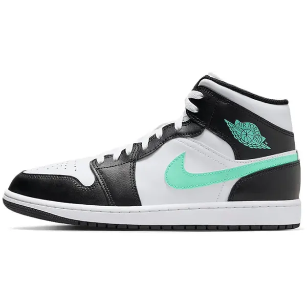 Nike Air Jordan 1 Mid wit zwart mint