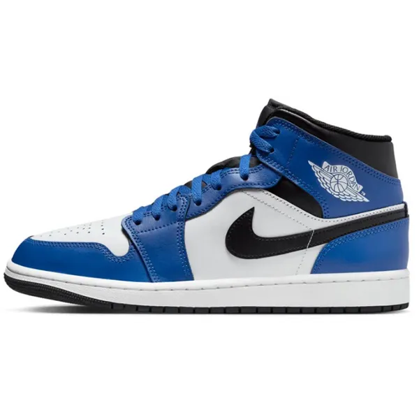 Nike Nike Air Jordan 1 Mid - Heren - Sneaker - Blauw/Wit/Zwart — vergelijk prijzen bij 1 winkel