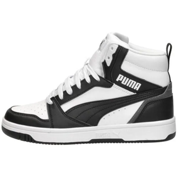 Puma Rebound V6 Mid Jr Zwart, vergelijk prijzen bij 1 winkel