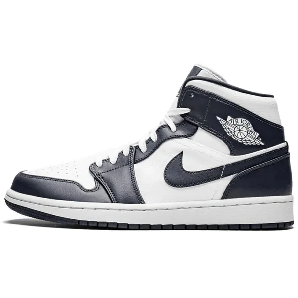 Nike Air Jordan 1 Mid White Metallic Gold Obsidian Wit, vergelijk prijzen bij 1 winkel
