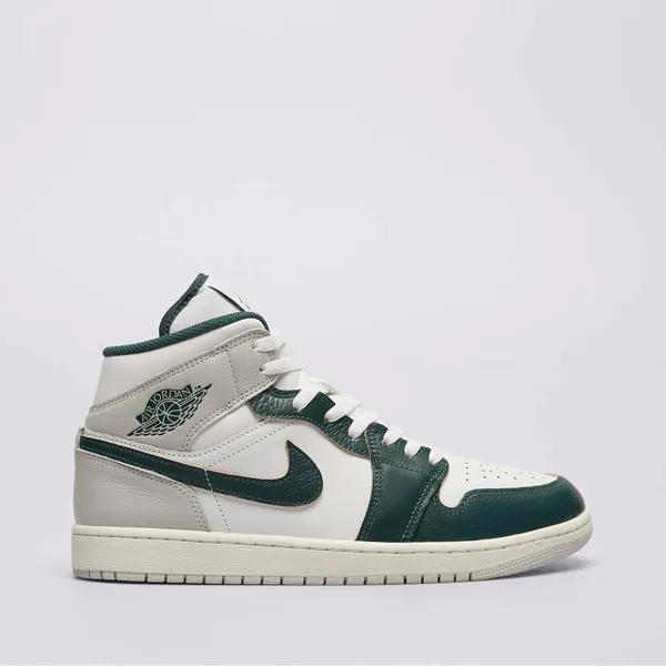 Jordan Jordan Nike Air Jordan 1 Mid SE - Maat 42.5 - Grey / White / Green - Sneakers Heren - Doos Zonder Deksel — vergelijk prijzen bij 1 winkel
