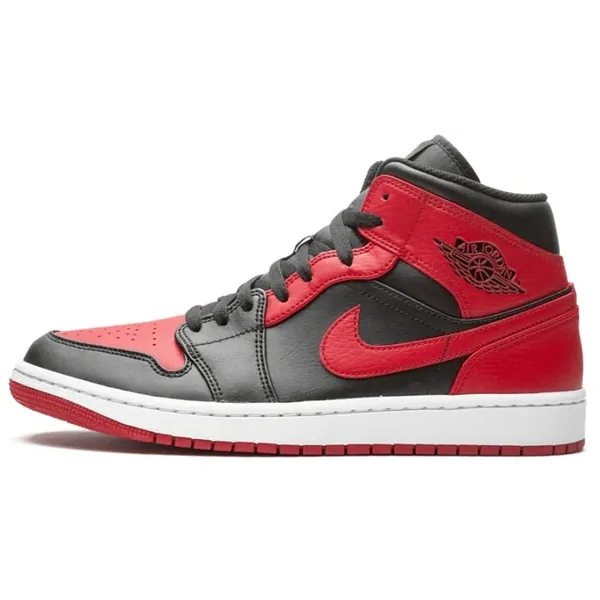 Nike Nike Air Jordan 1 Mid, Black/Gym Red-White Banned, 554724 074, EUR 42.5 — vergelijk prijzen bij 1 winkel
