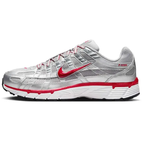 Nike P-6000 Metallic Silver Gym Red, vergelijk prijzen bij 1 winkel