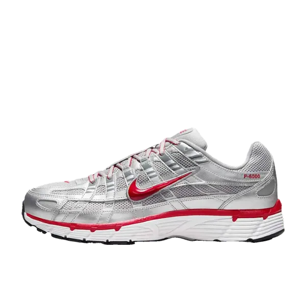 Nike P-6000 Metallic Silver Gym Red, vergelijk prijzen bij 2 winkels