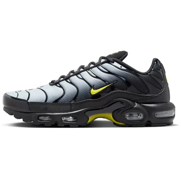 Nike Nike Air Max Plus - Heren - Sneakers - Zwart/Grijs/Geel - Maat 42.5 - Doos zonder deksel — vergelijk prijzen bij 1 winkel