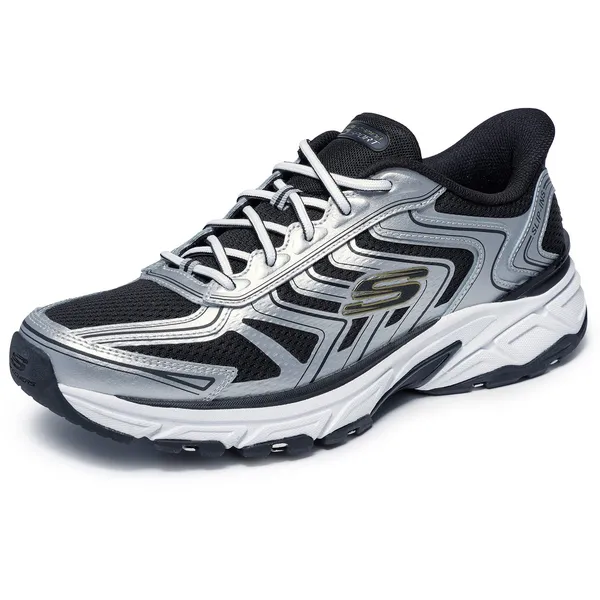 Skechers Stamina Sport Slip-On Slbk Silver Black, vergelijk prijzen bij 1 winkel