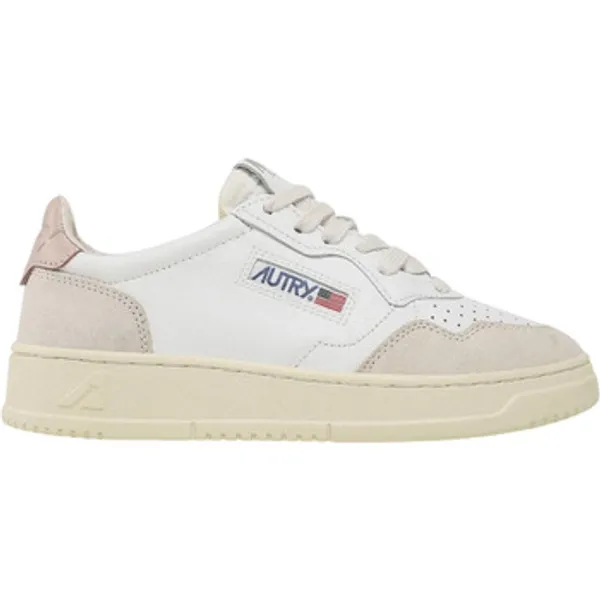 Autry Lage Sneakers Autry Medalist Leather Low White Pink (Women's) — vergelijk prijzen bij 1 winkel
