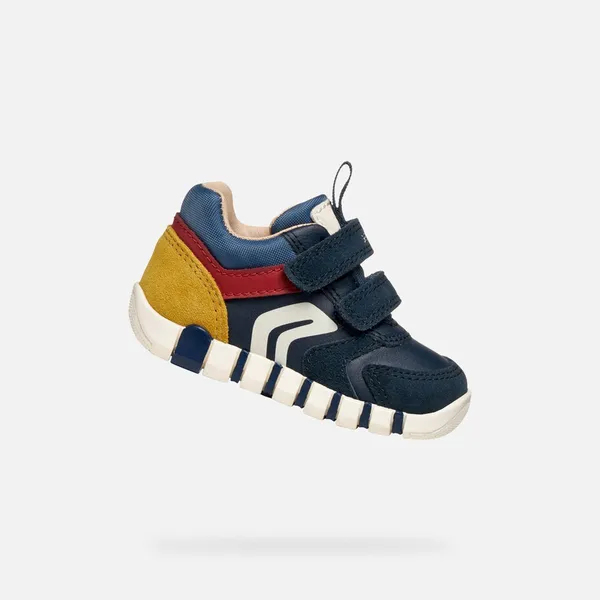 Geox Iupidoo marineblauw/donkerrood