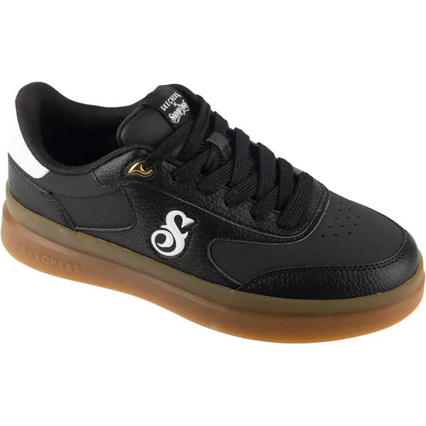 Skechers Duraleather Lace Up Snoop Cupsole Zwart, vergelijk prijzen bij 1 winkel