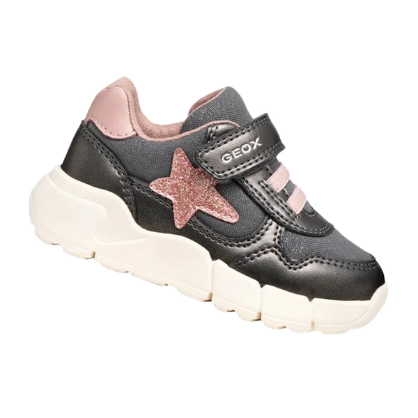 Geox Flexyper Mini Peutermeisjes Donkergrijs/Lichtroze, vergelijk prijzen bij 1 winkel