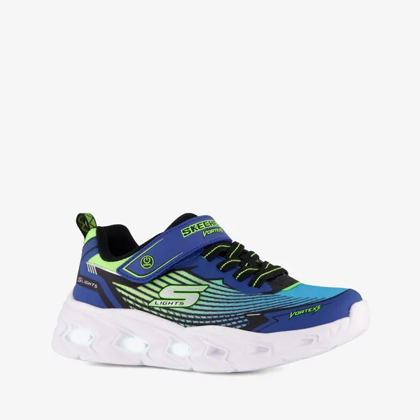 Skechers Skechers S-Lights: Vortex 3.0 kinder sneakers blauw groen — vergelijk prijzen bij 1 winkels