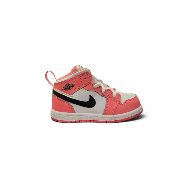 Nike Jordan 1 Mid (TD) Mat 25 Zonder Deksel Zwart/Wit/Roze, vergelijk prijzen bij 1 winkel
