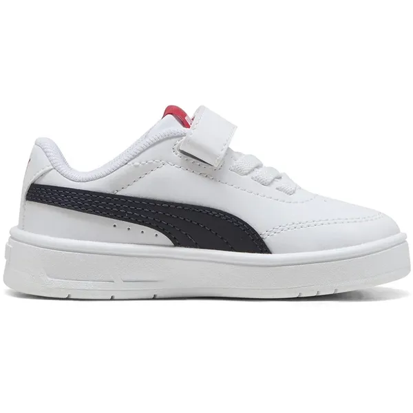 Puma Court Classic Clean Ac+ Schoenen Wit EU Meisje Puma White / New Navy / For All Time Red