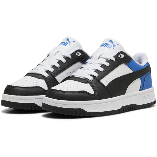 Puma Rebound Slam Lo Jr White-Black-Team Royal, vergelijk prijzen bij 1 winkel