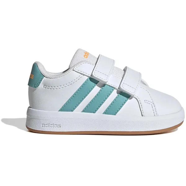 Adidas Grand Court 3.0 Babyschoenen Wit EU Kinderen Ftwr White / Mint Ton / Lucid Tangerine