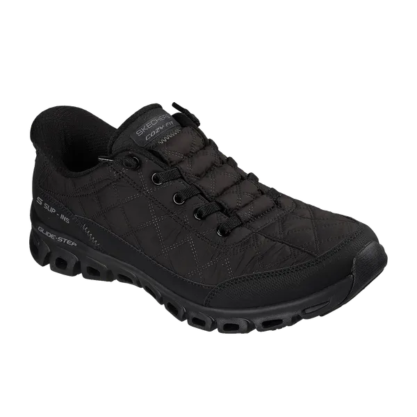 Skechers Glide-Step-AT Ease Cozy Fit Slip-on BBK Zwart, vergelijk prijzen bij 1 winkel