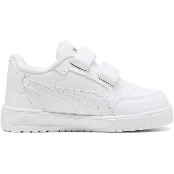 Puma Shuffle Downtown V Schoenen Wit EU Kinderen White / White / Gold